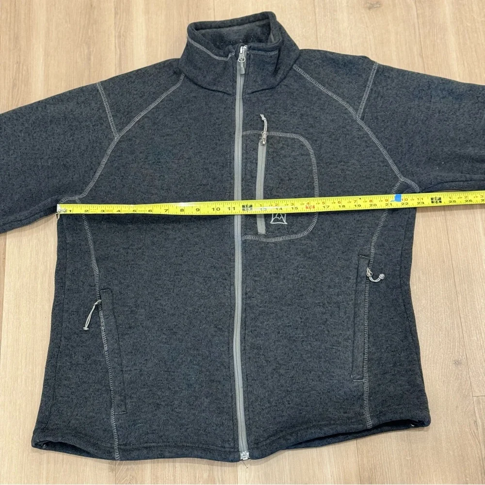 Avalanche Thermal Outdoors Sweatshirt Women's size XL Grey Zip Up Sweater - Picture 10 of 12